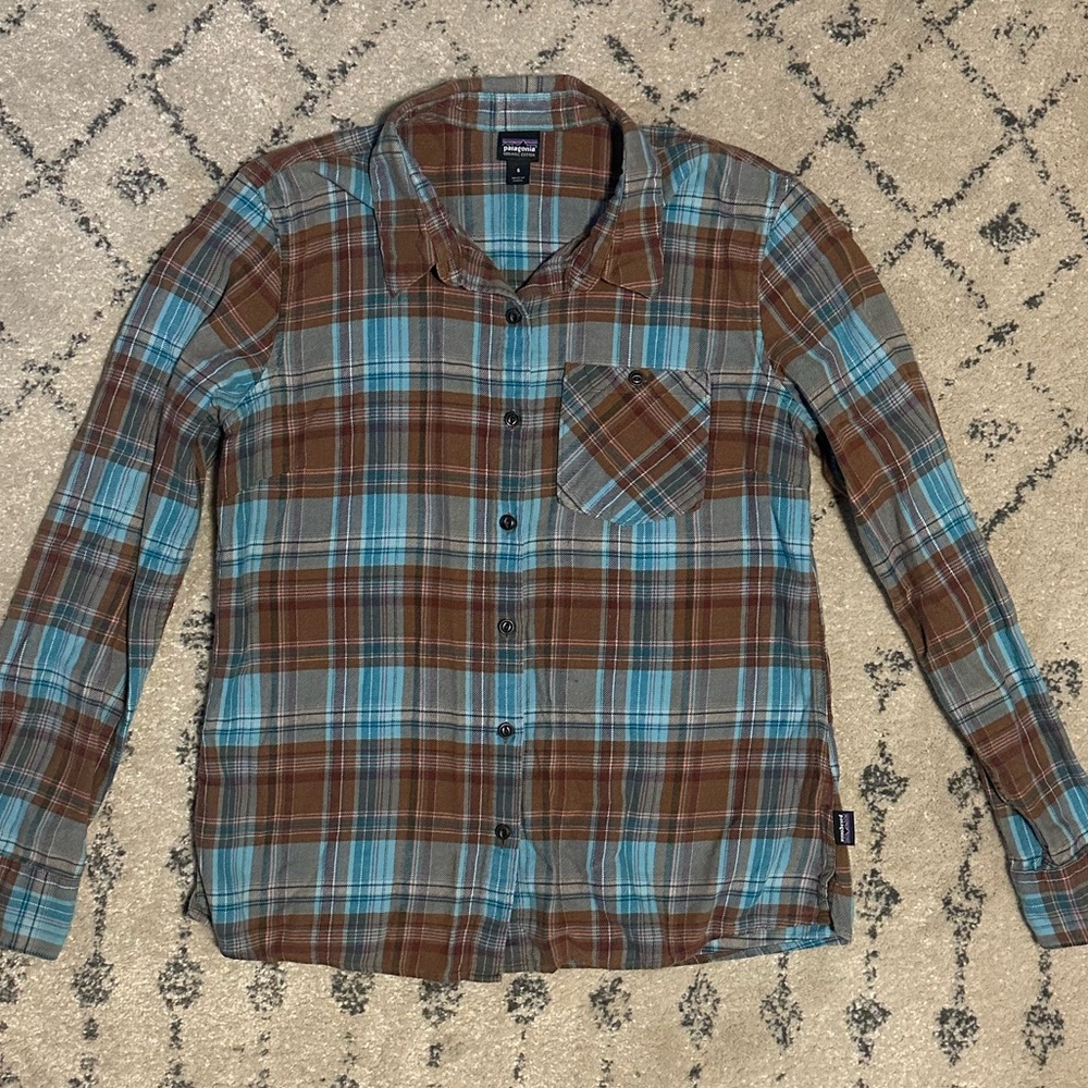 Patagonia organic cotton plaid shirt